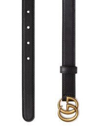 GG Marmont Moon black W.20 Belt - Black