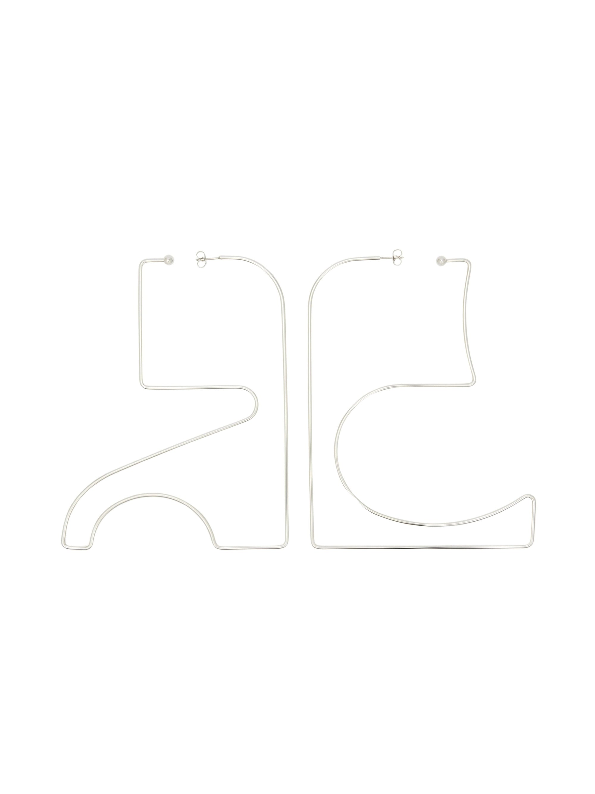 Maxi AC Earrings - Silver