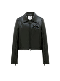 Geommetry vinyl Jacket - Black