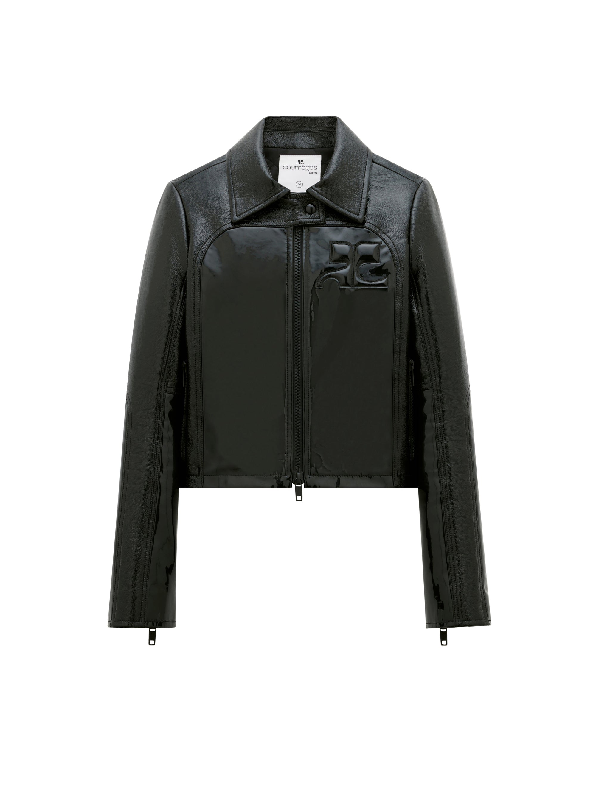 Geommetry vinyl Jacket - Black