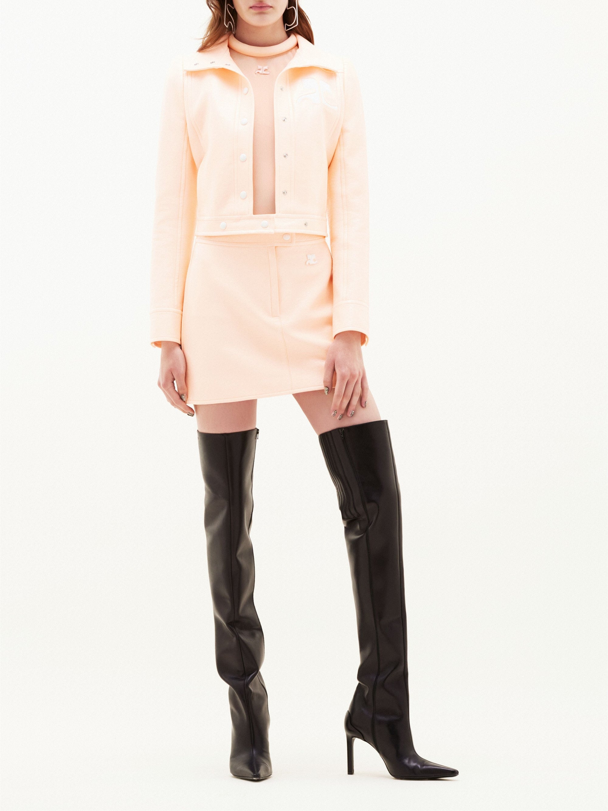 Iconic vinyl Skirt - Orange