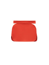 Swallow cut-out crepe Skirt - Red