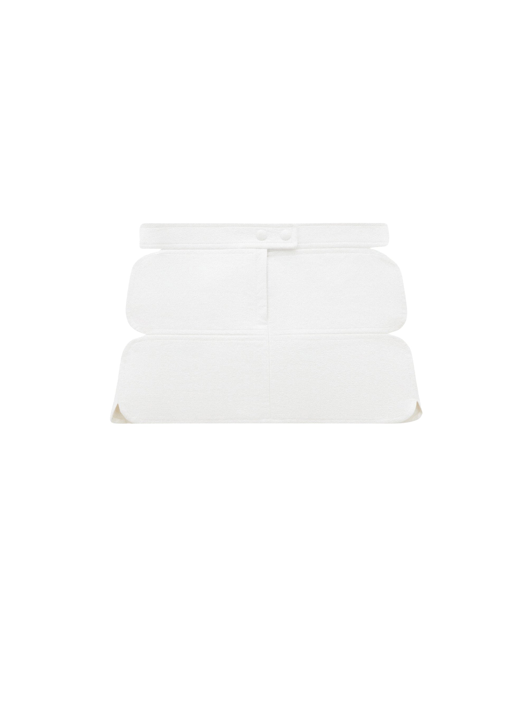 Diamond vinyl Skirt - White