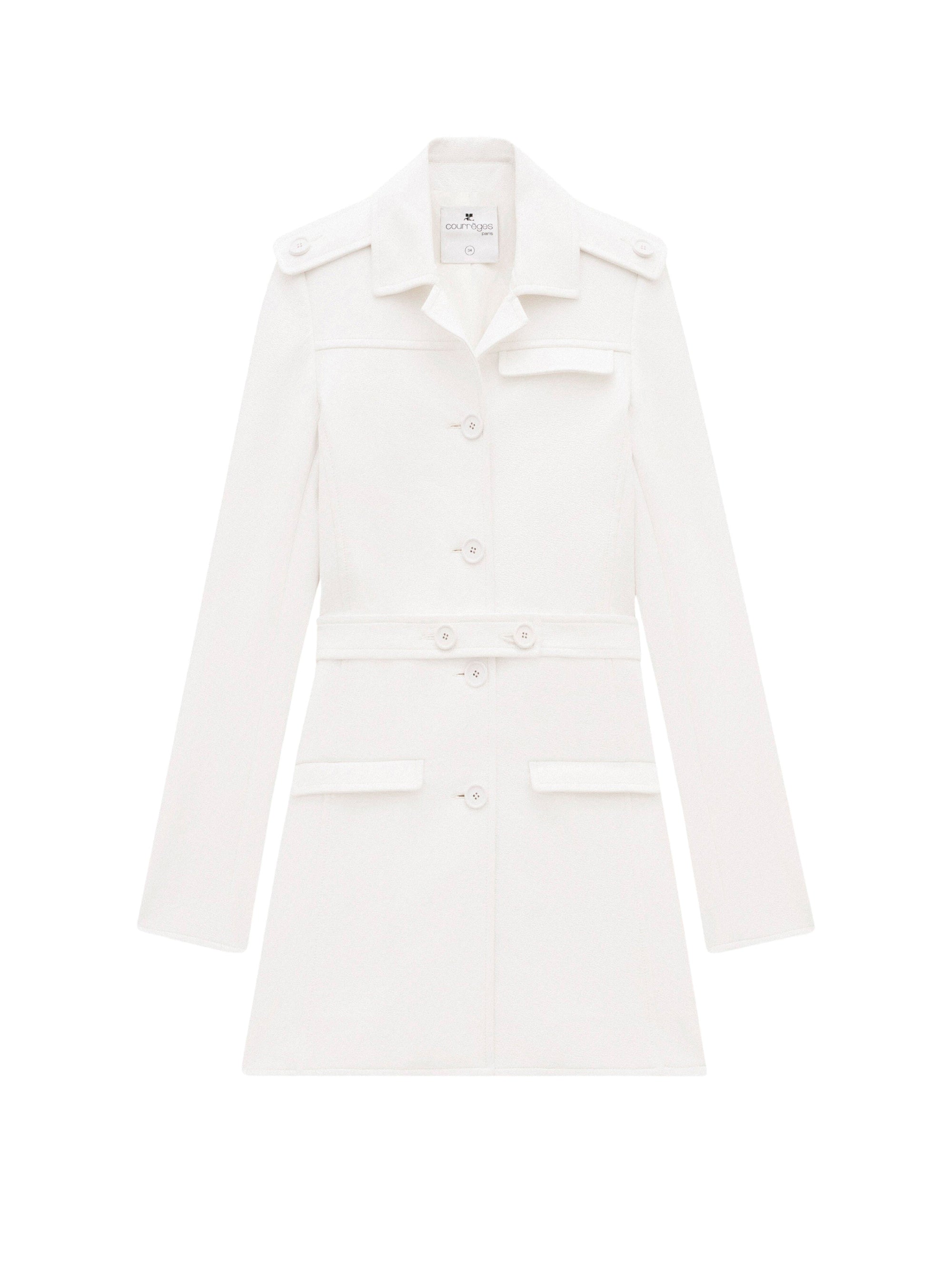 Heritage vinyl Coat - White