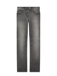 5-Pocket denim straight Pant - Stonewashed Grey