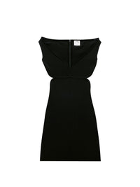 Swallow breast milano Dress - Black