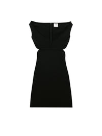 Swallow breast milano Dress - Black