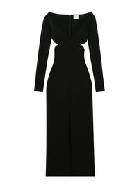 Swallow breast milano Dress - Black
