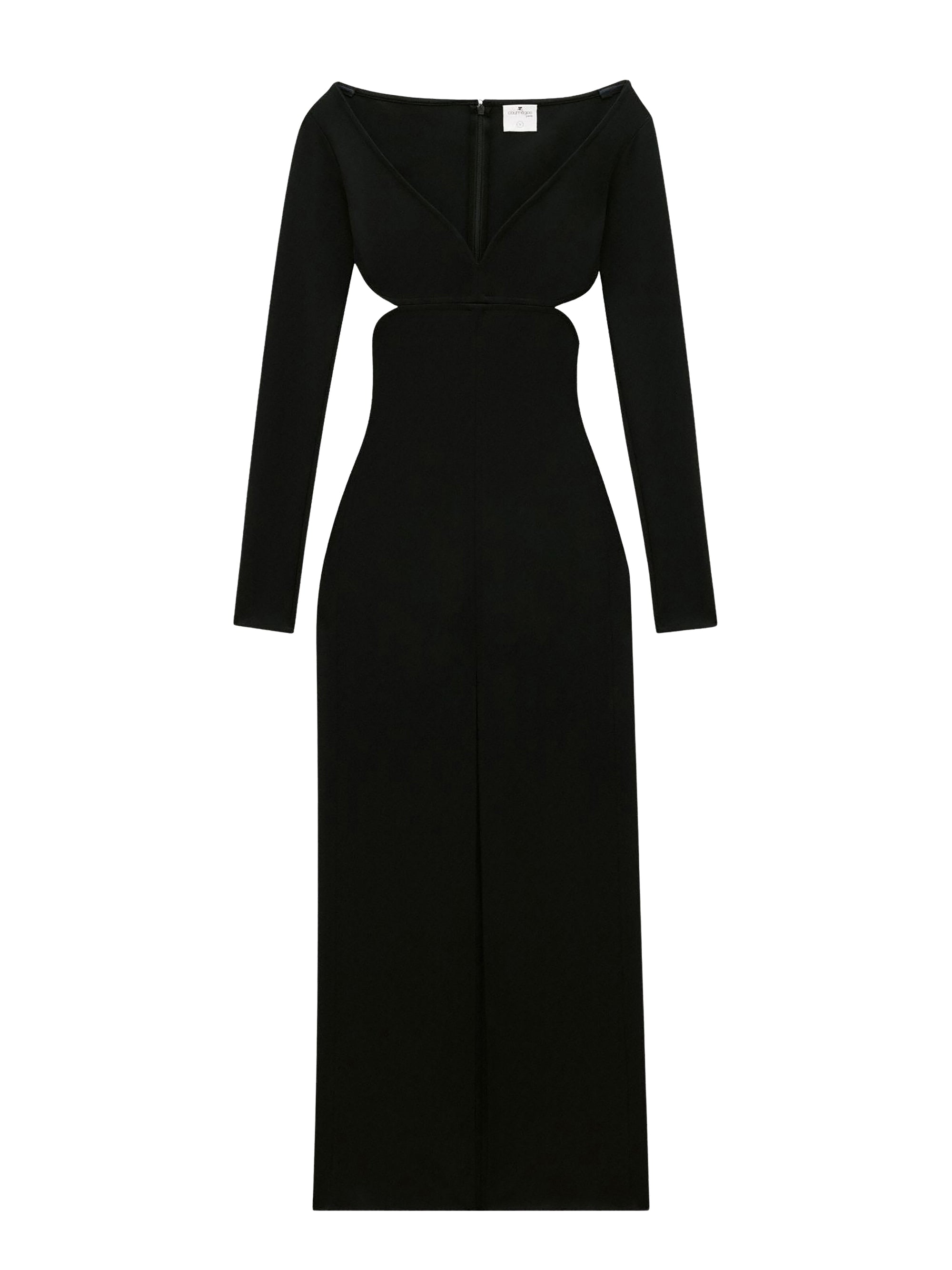 Swallow breast milano Dress - Black