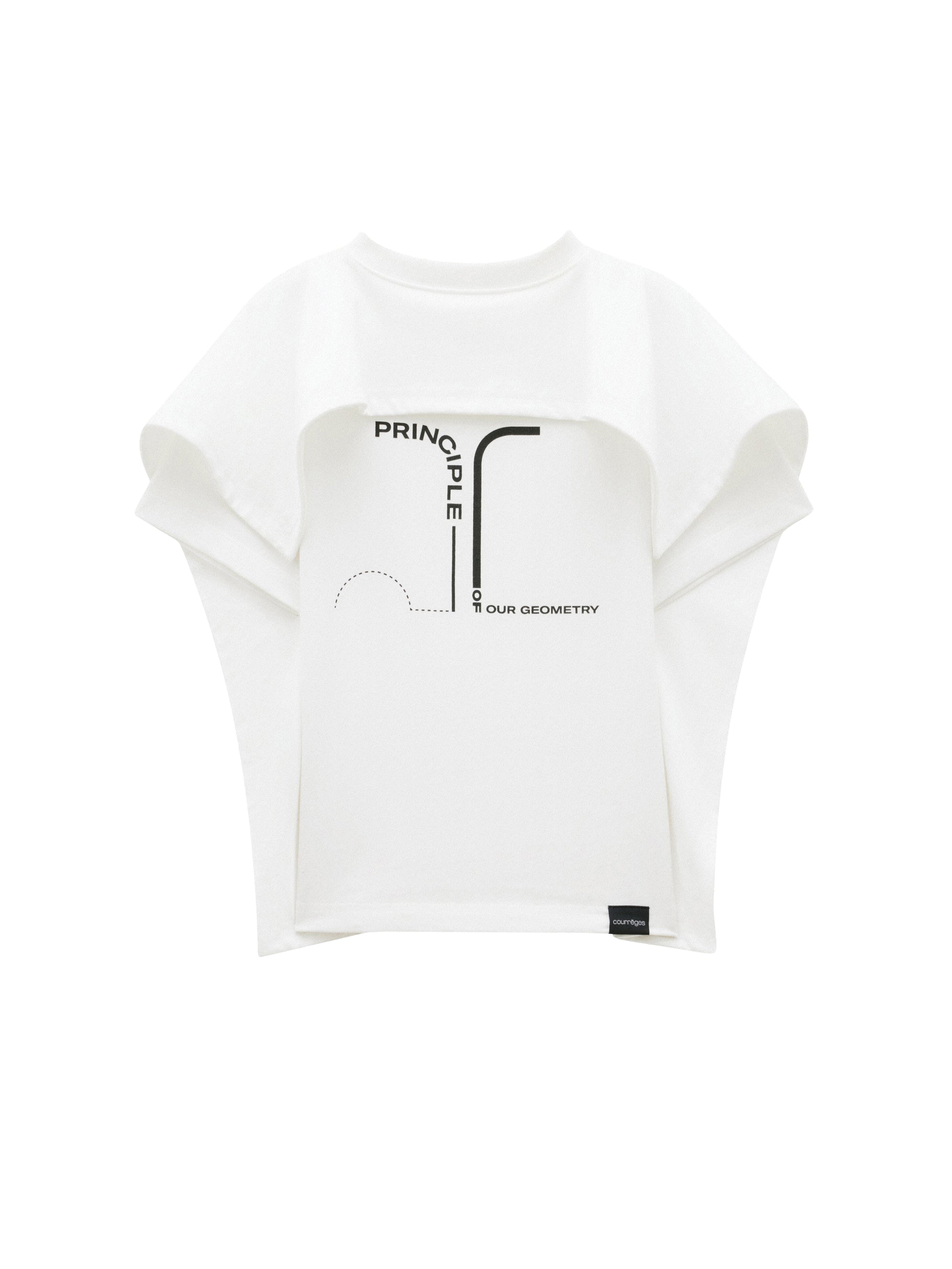 Square dry jersey T-shirt - White