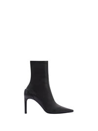 Stiletto leather High Boots - Black
