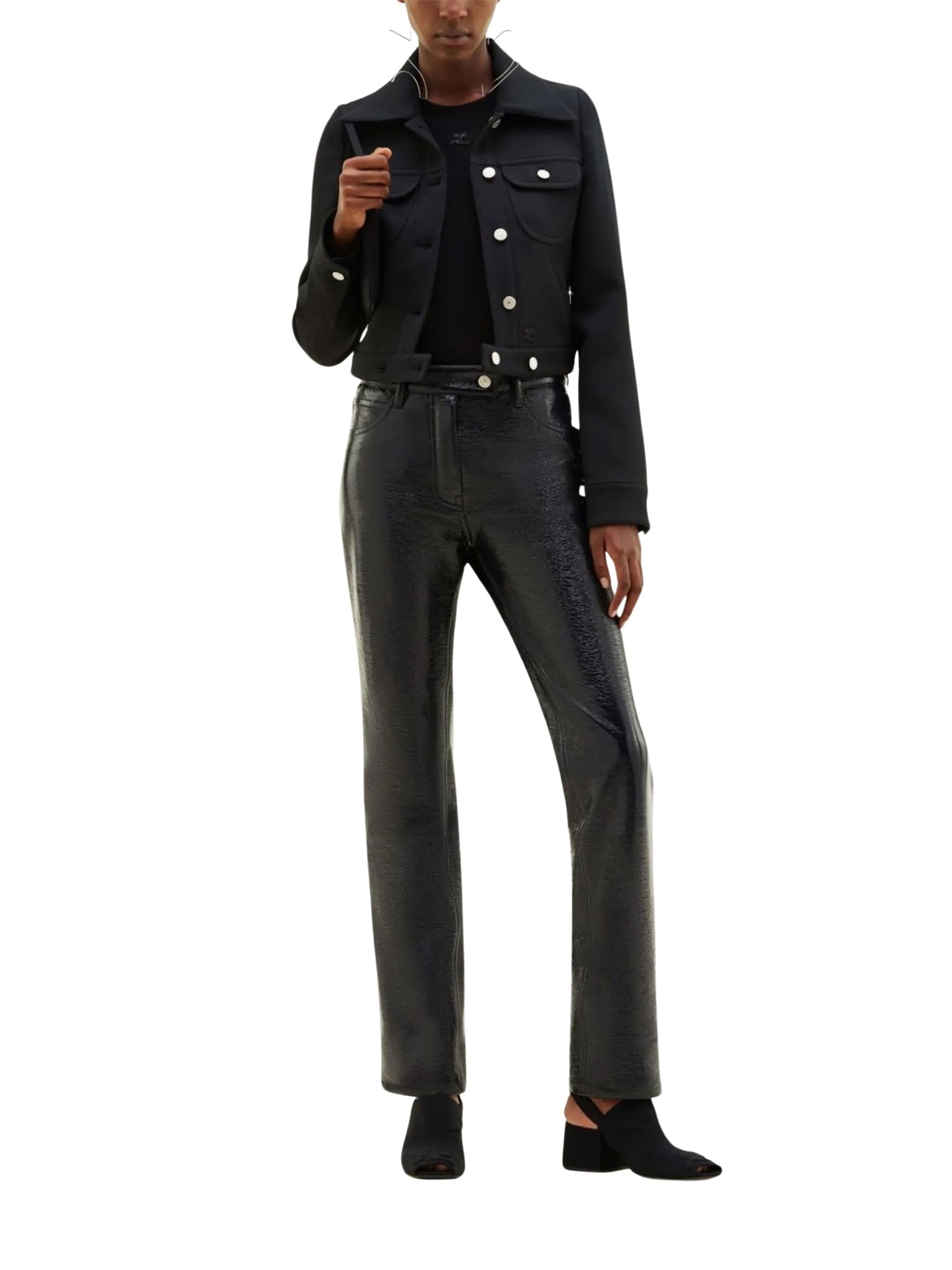Symmetry vinyl Pant - Black