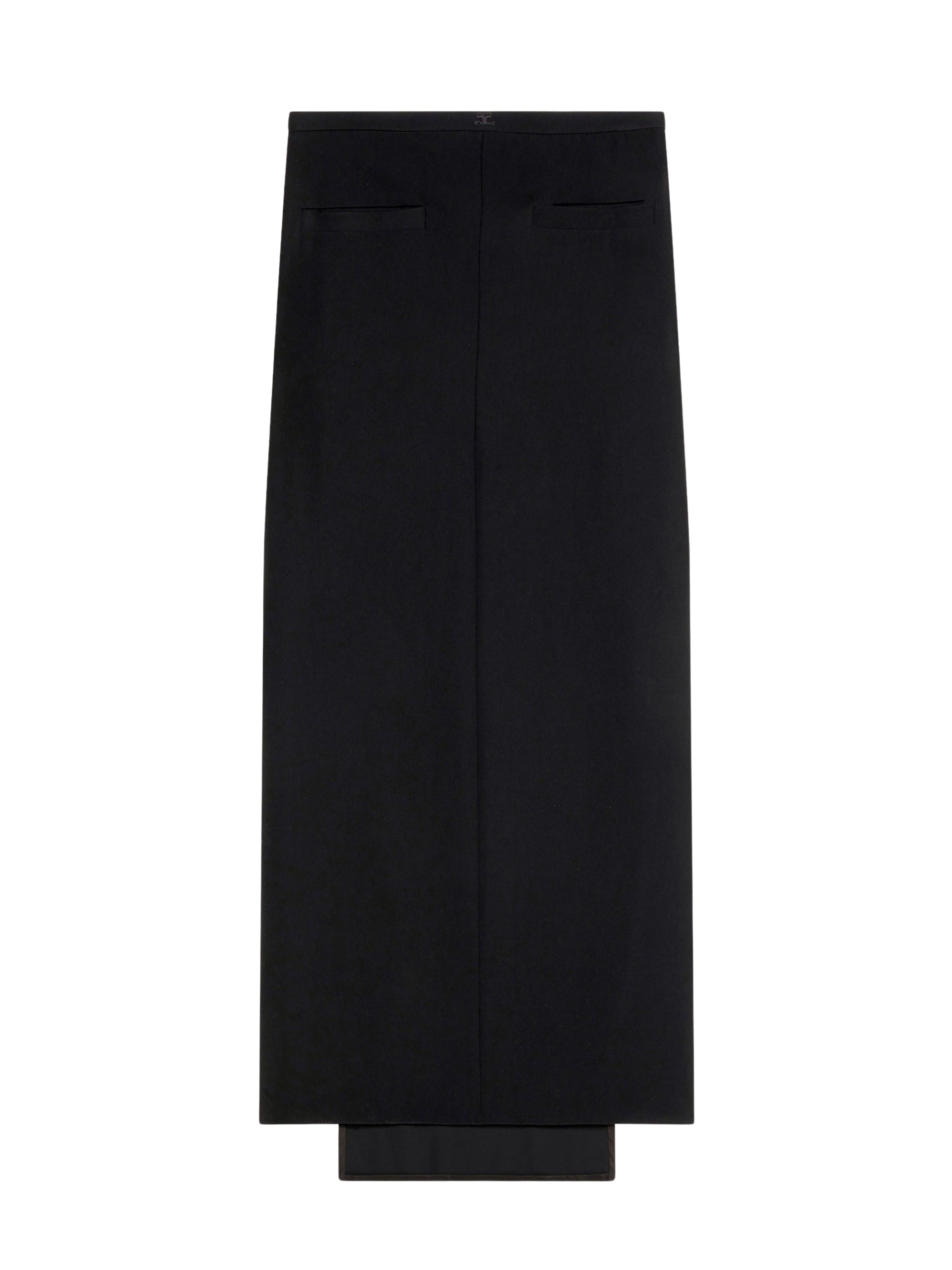 Heritage tech crepe Skirt - Black