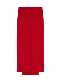 Heritage tech crepe Skirt - Red
