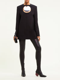 Holistic tailored wool mini Dress - Black