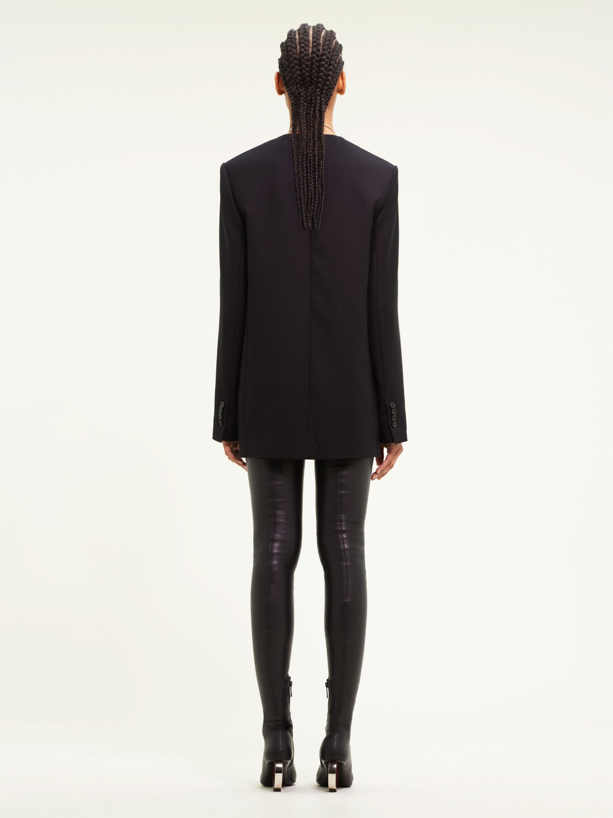 Holistic tailored wool mini Dress - Black