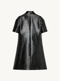 Holistic vinyl sleeves Dress - Black