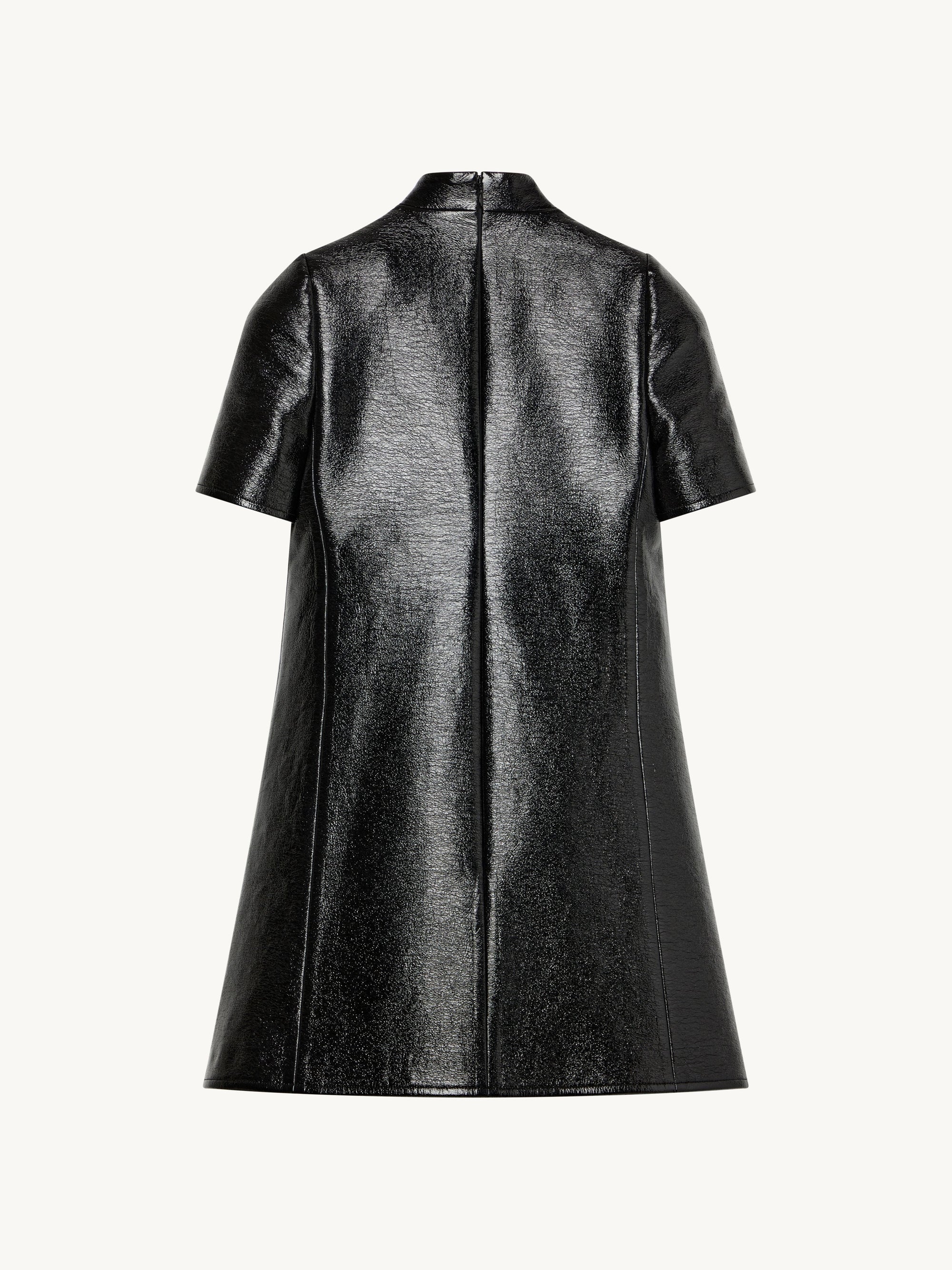 Holistic vinyl sleeves Dress - Black