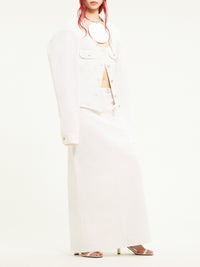 Oversized denim Jacket - White