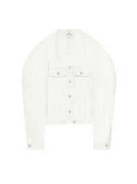 Oversized denim Jacket - White