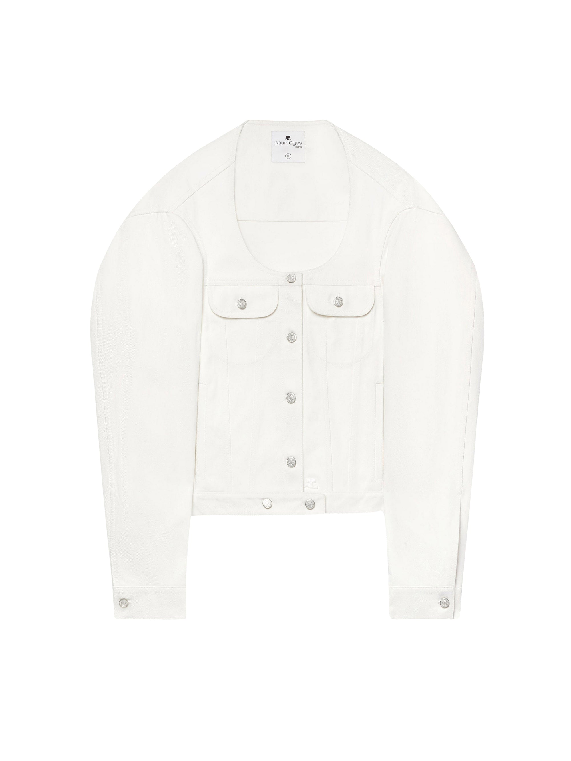 Oversized denim Jacket - White
