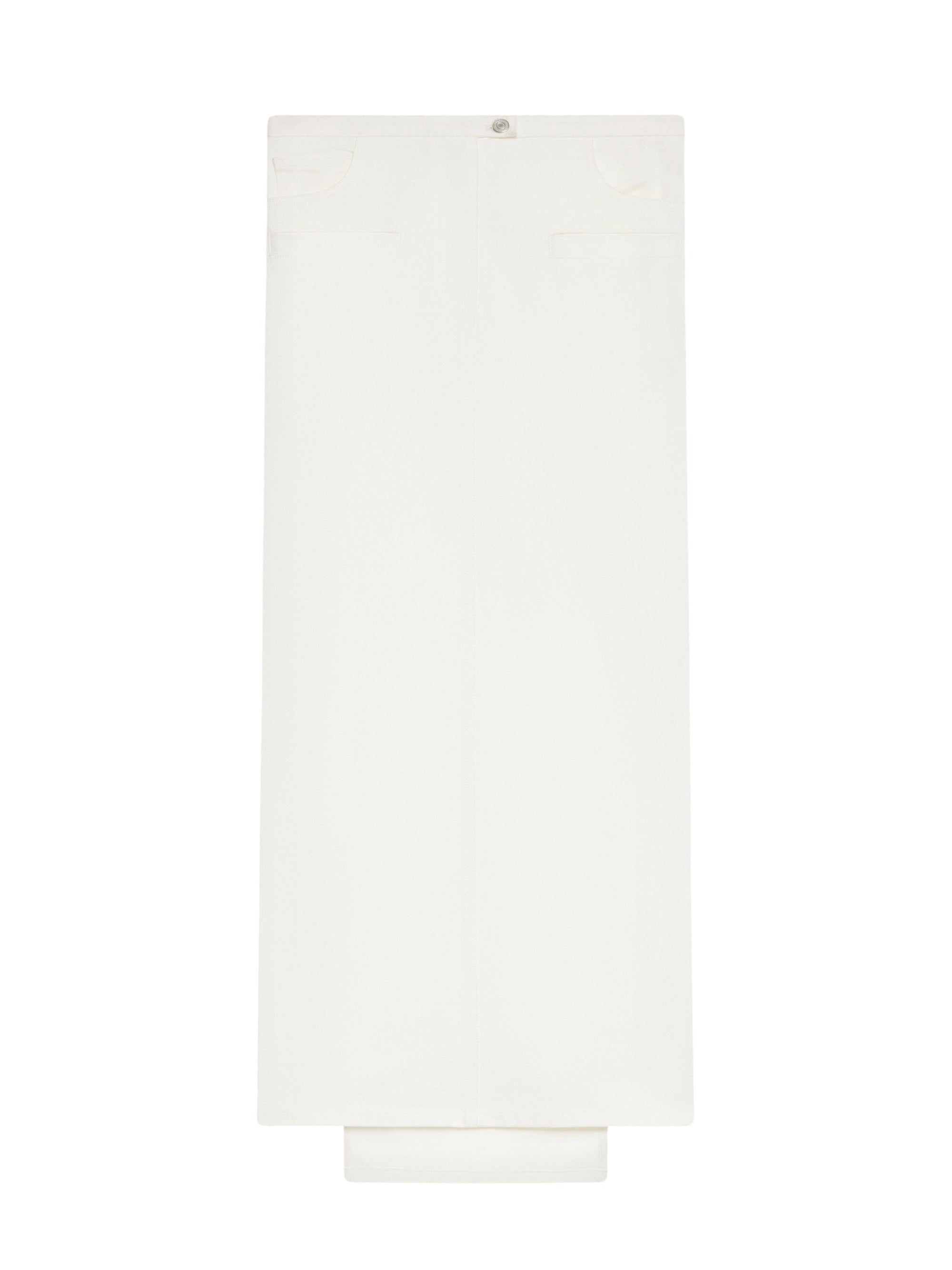 Heritage denim Skirt - White