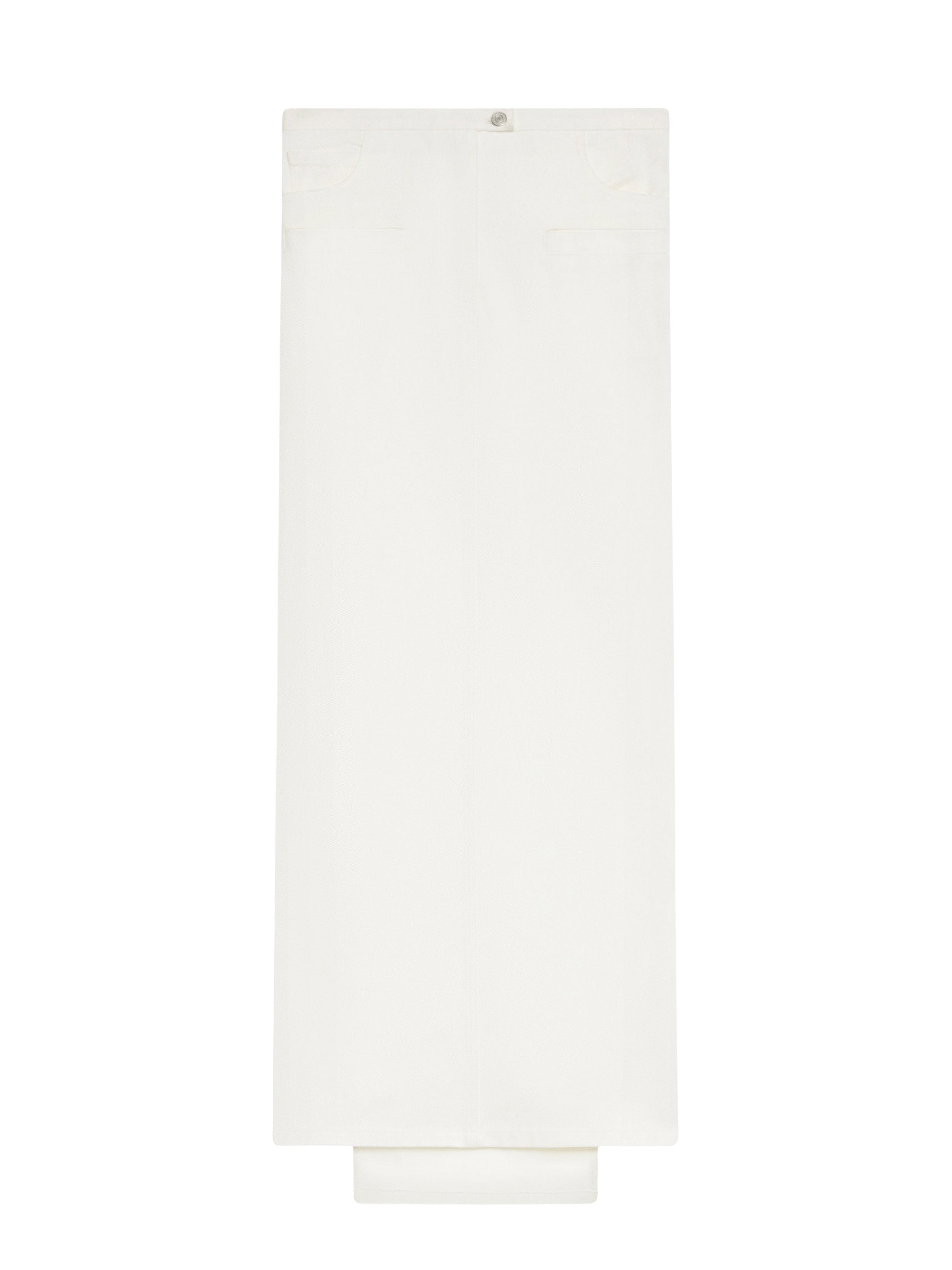 Heritage white denim long Skirt - Heritage White