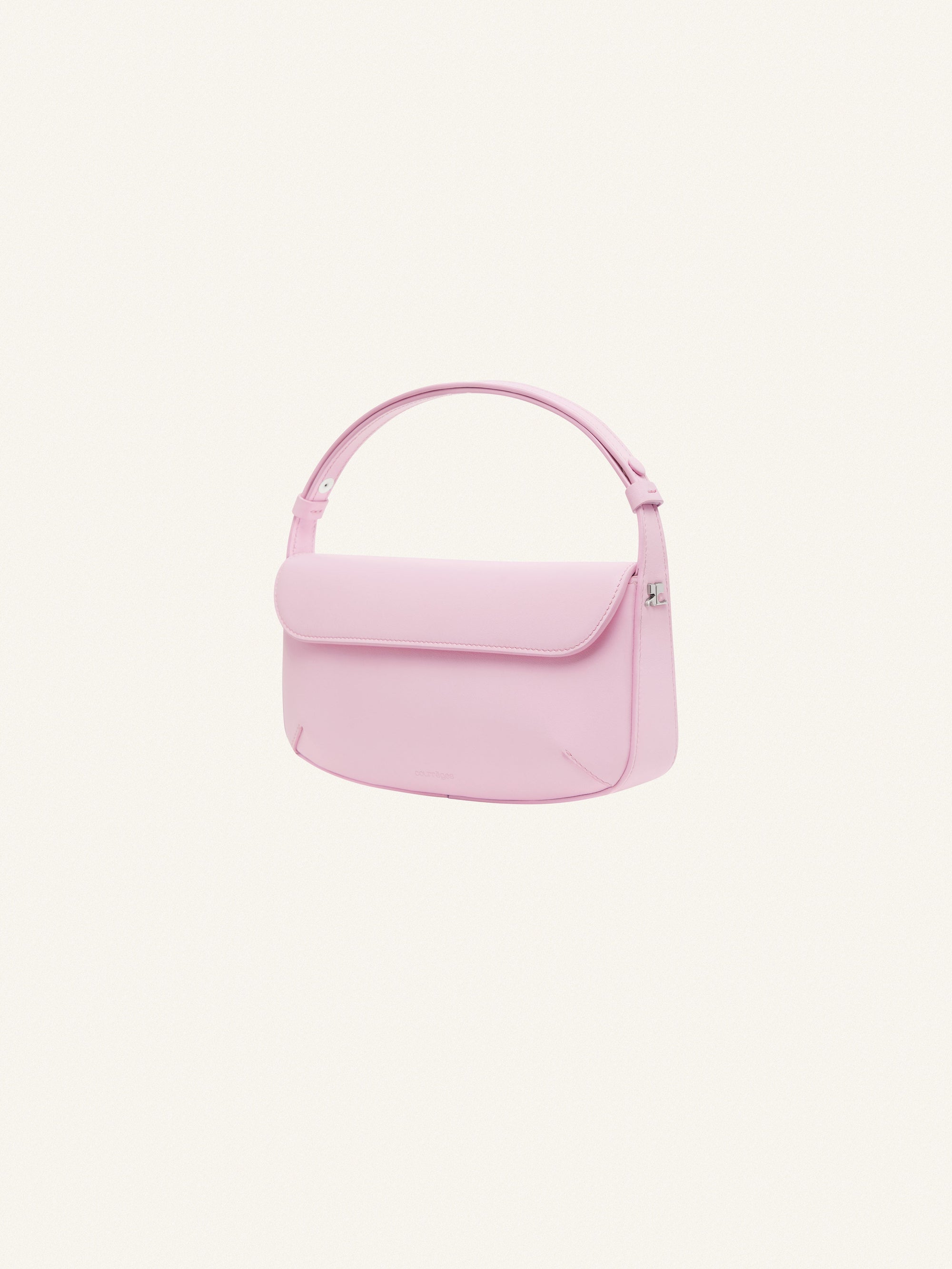Sleek Leather Bag - Pink