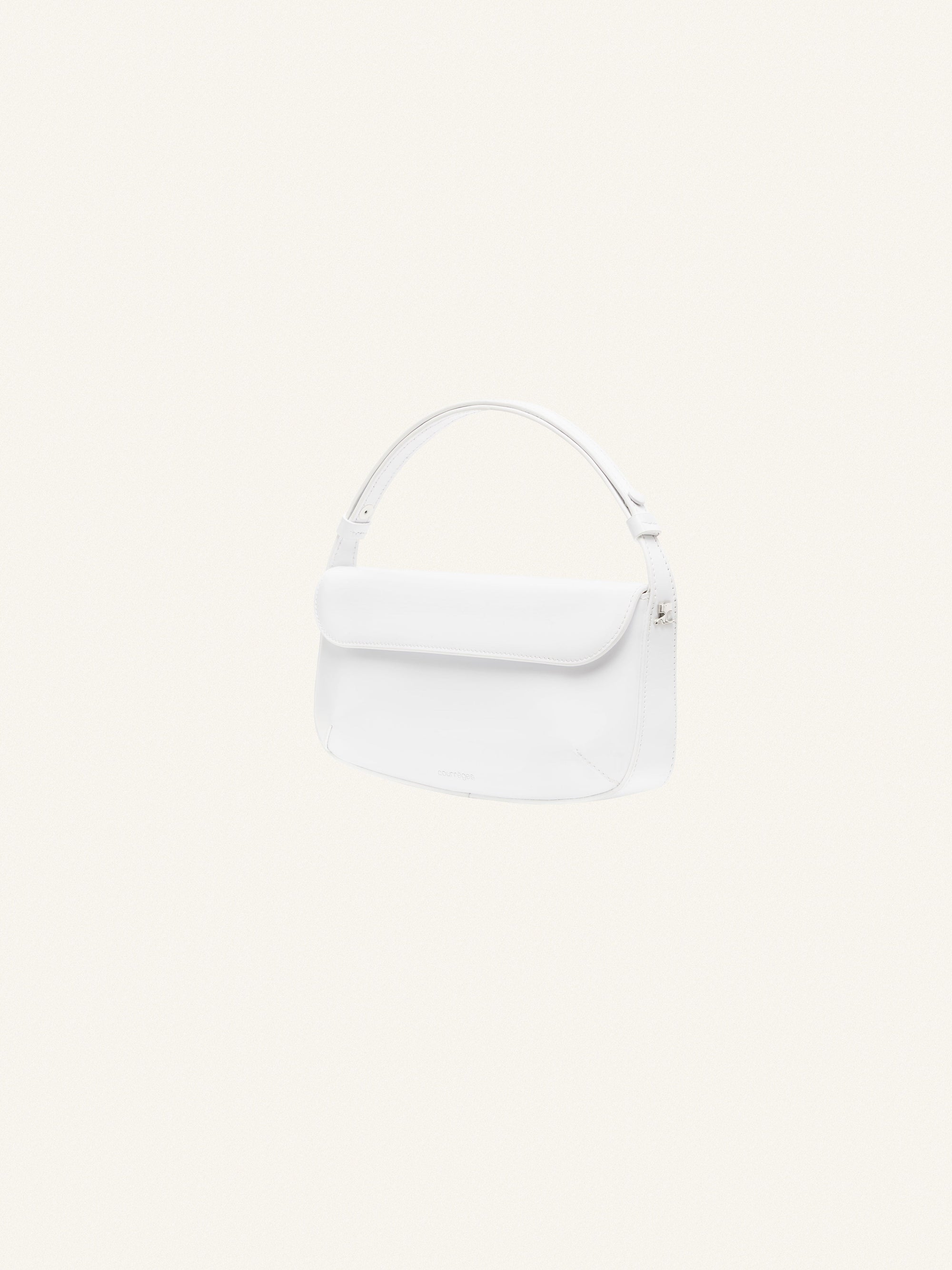 Sleek Leather Bag - White