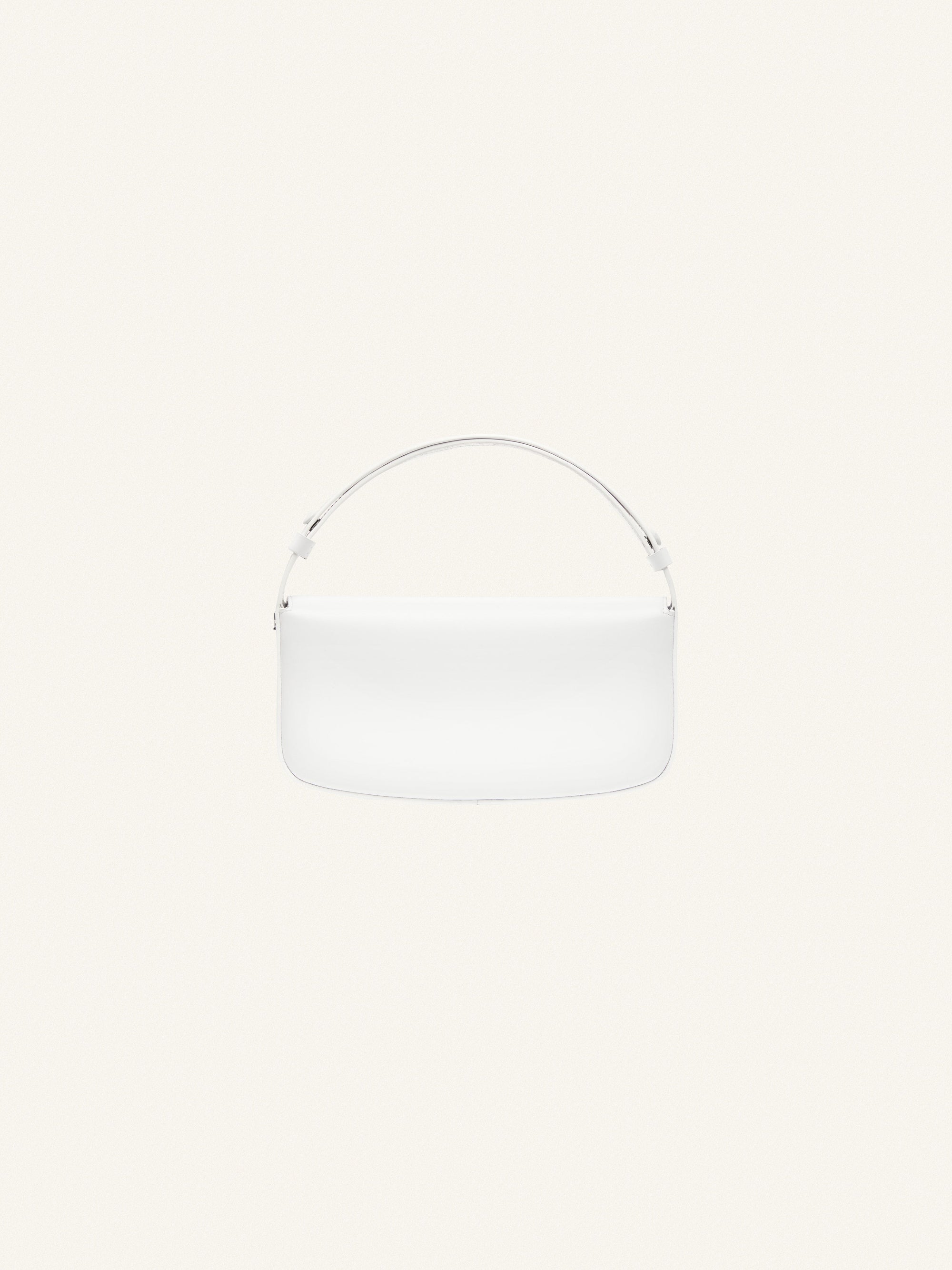 Sleek Leather Bag - White
