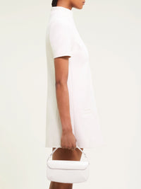 Sleek Leather Bag - White