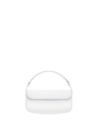 Sleek Leather Bag - White