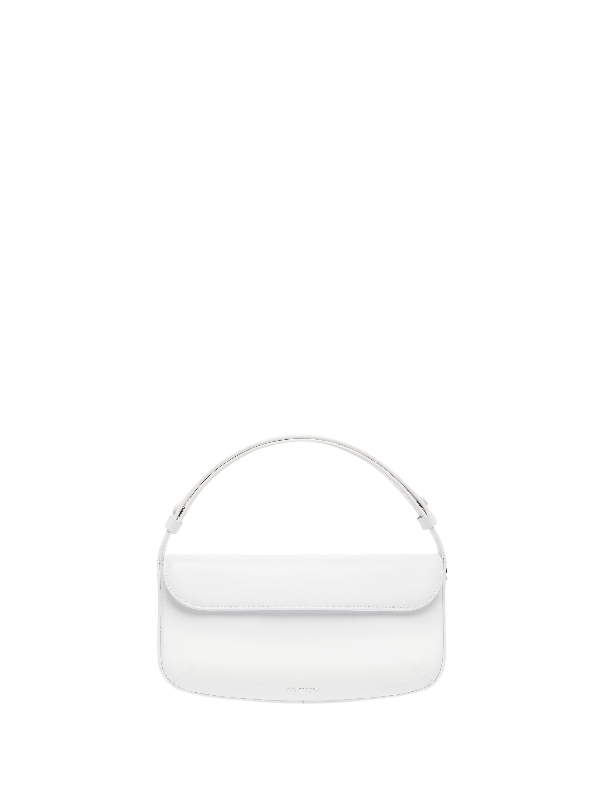 Sleek Leather Bag - White