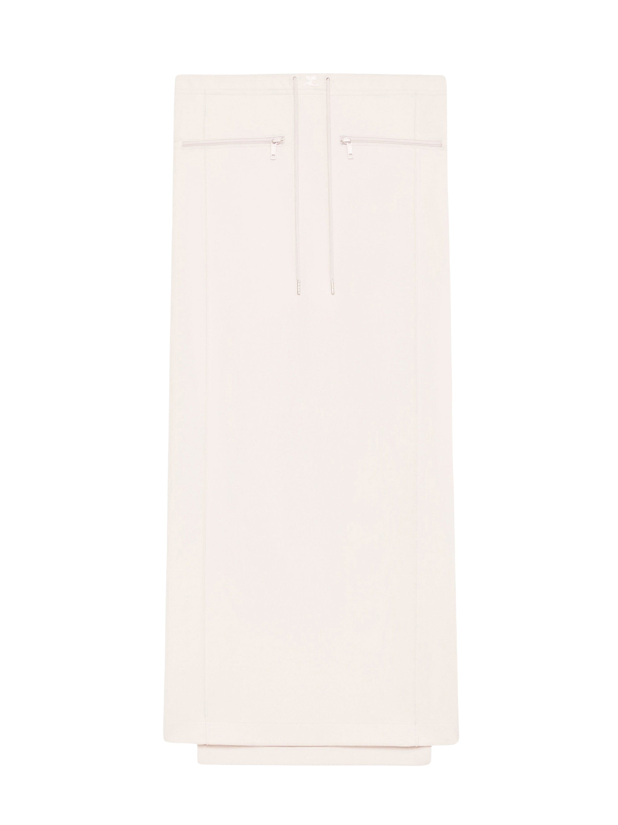 Tracksuit interlock long Skirt - Powder Pink