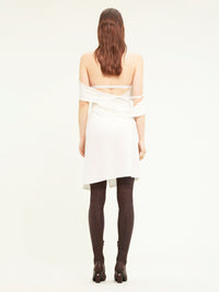 New age crepe jersey mini Dress - White