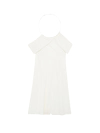 New age crepe jersey mini Dress - Heritage White