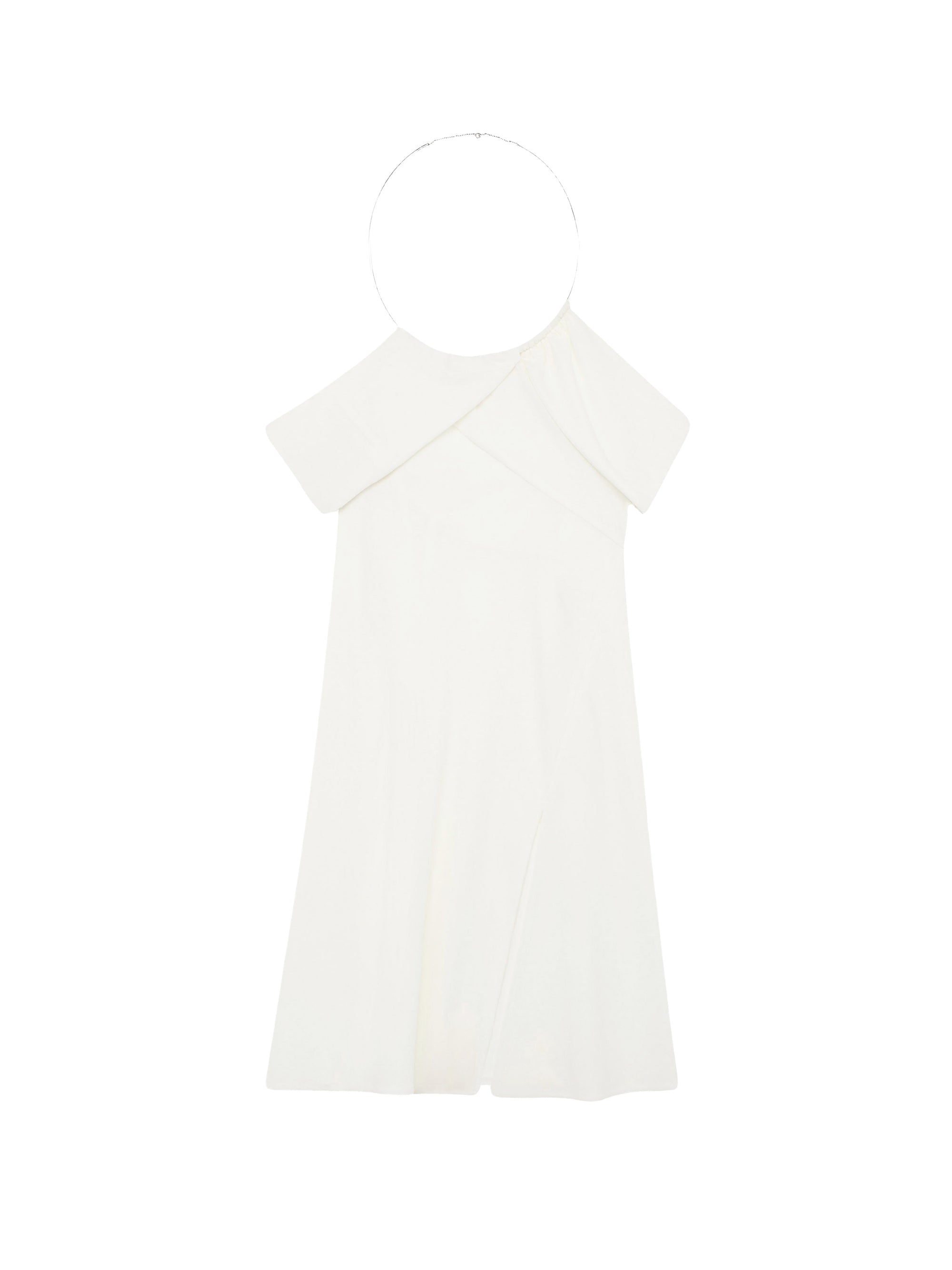 New age crepe jersey mini Dress - Heritage White