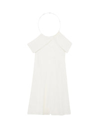 New age crepe jersey mini Dress - White