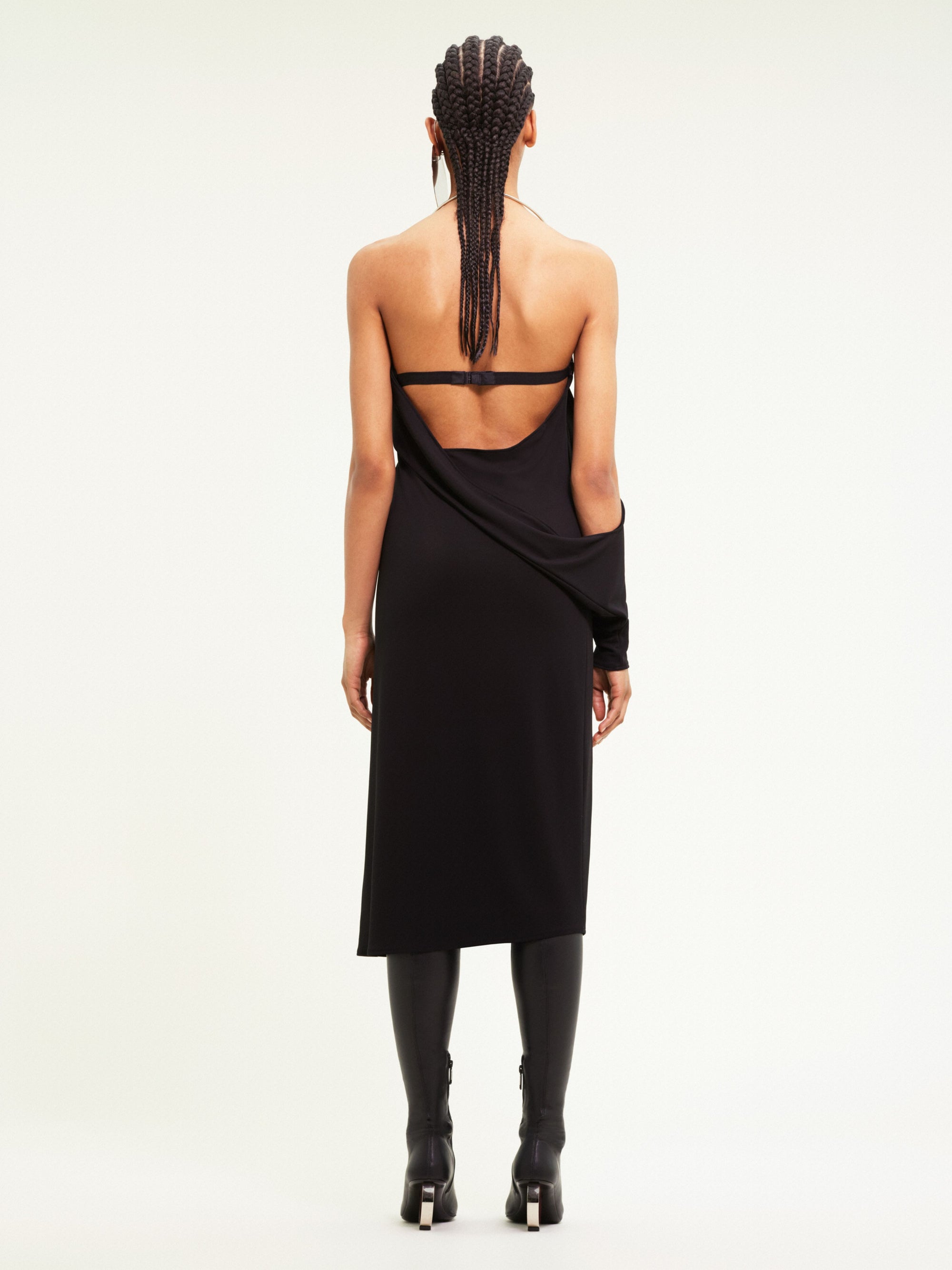 New age crepe jersey Dress - Black