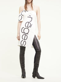New age printed mini Dress - Heritage White