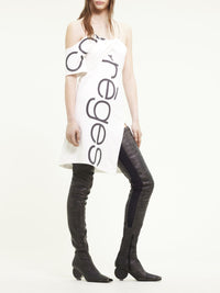 New age printed Dress - White