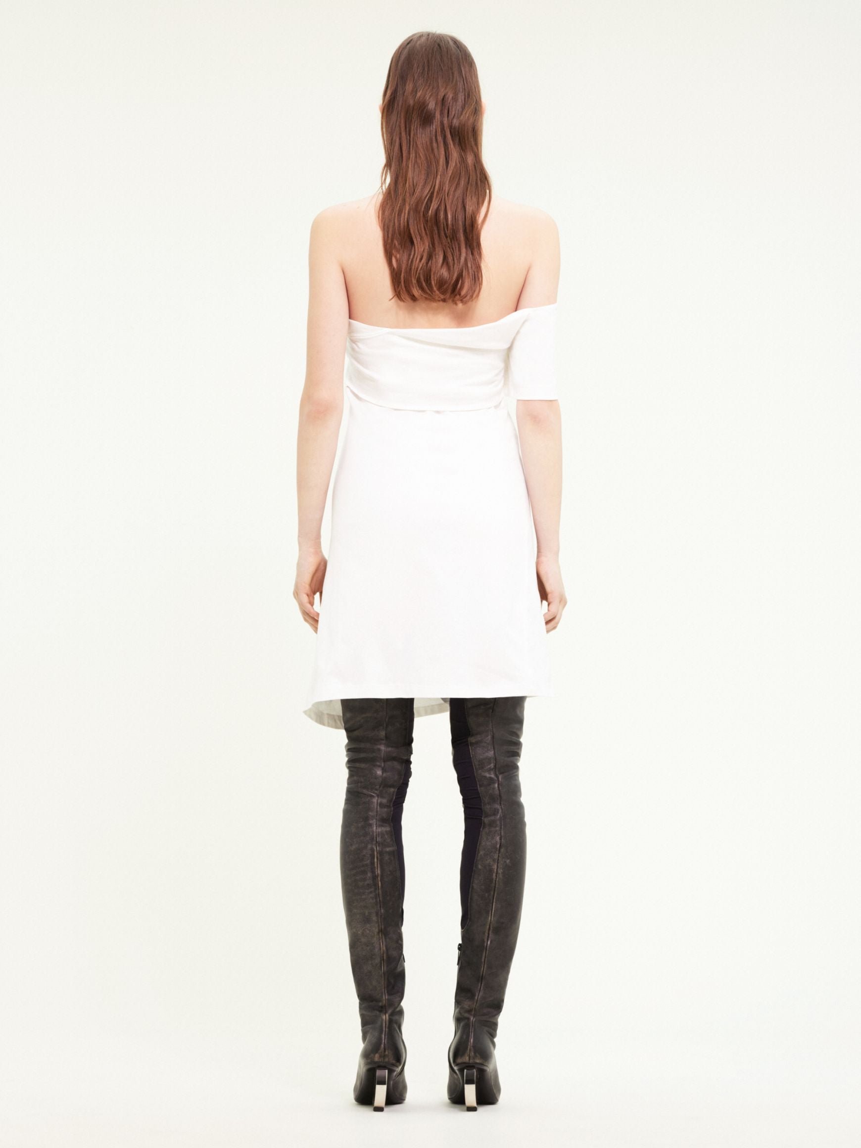New age printed Dress - White