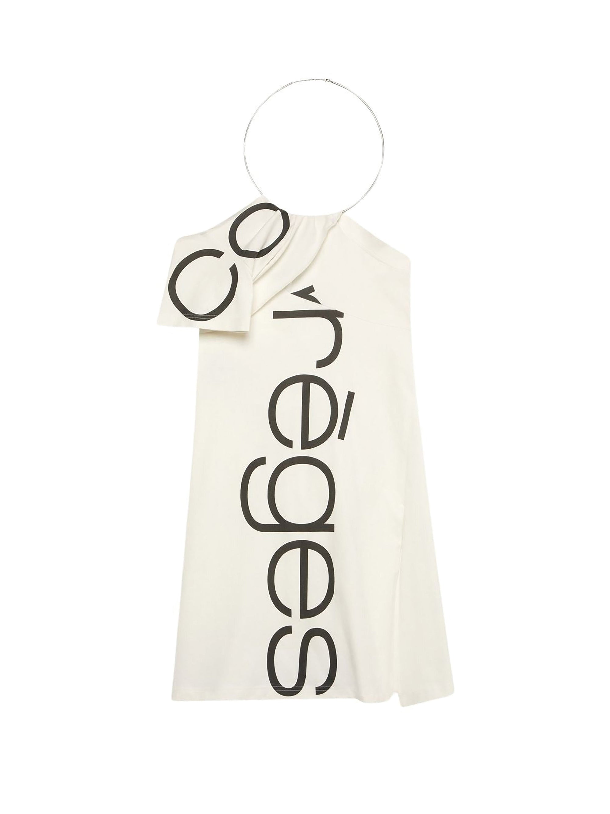 New age printed Dress - White