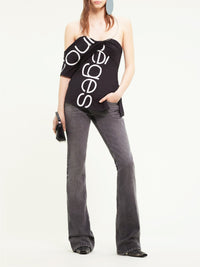 New age printed Top - Grey