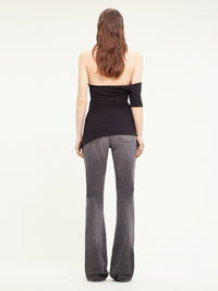 New age printed Top - Grey