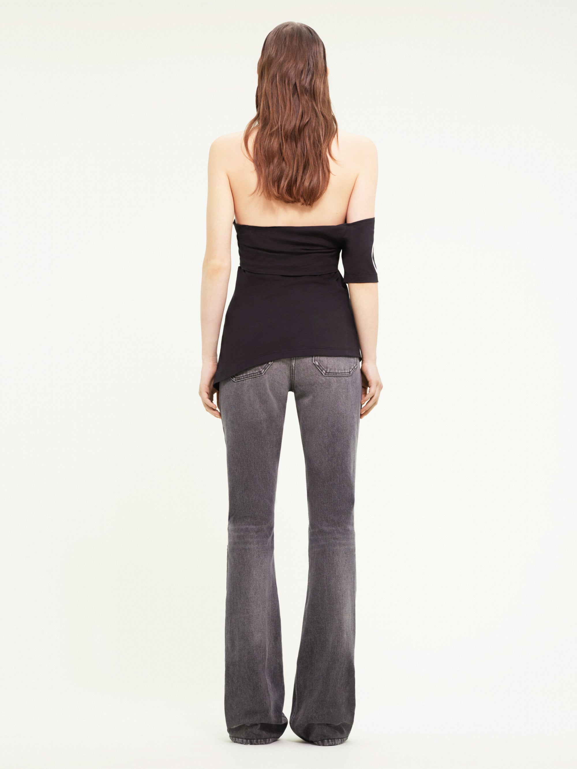 New age printed Top - Grey