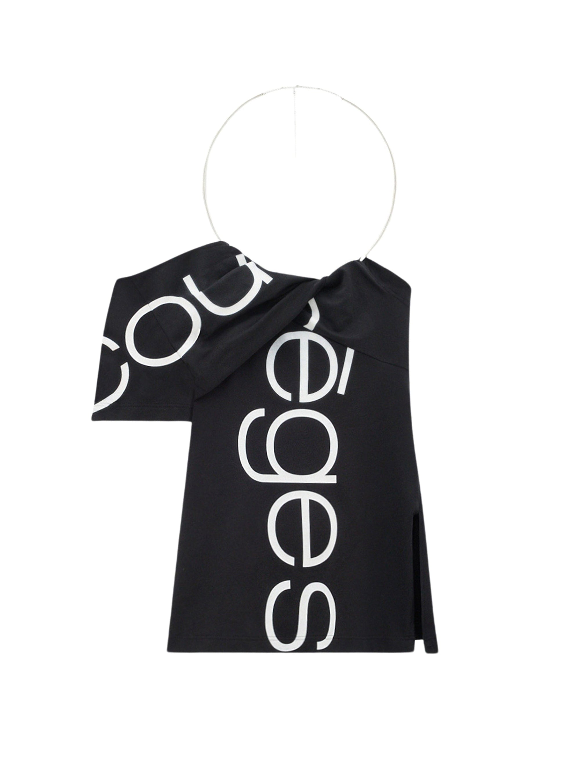 New age printed Top - Grey