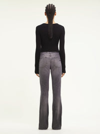 Holistic rib knit Bodysuit - Black