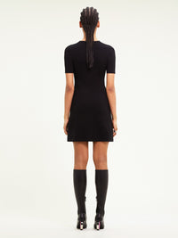 Holistic milano knit mini Dress - Black