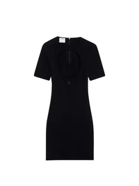Holistic milano knit mini Dress - Black